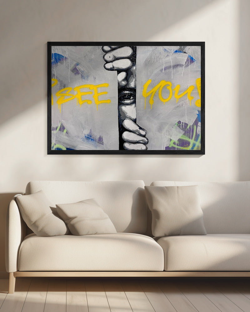 I see you - Hidden Gaze - Poster / Art Print - interiör