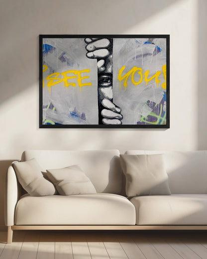 I see you - Hidden Gaze - Poster / Art Print - interiör