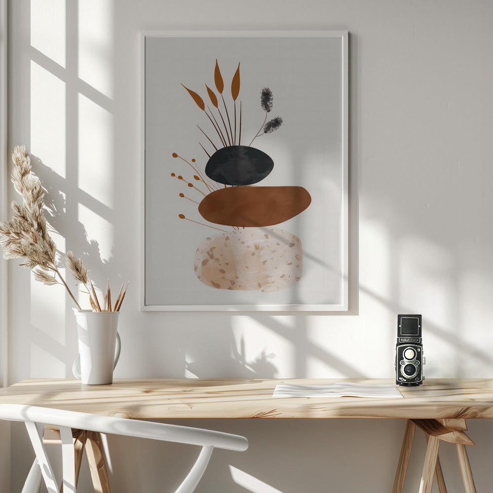 Abstract Minimalist Shapes No 4 - Poster / Art Print - interiör