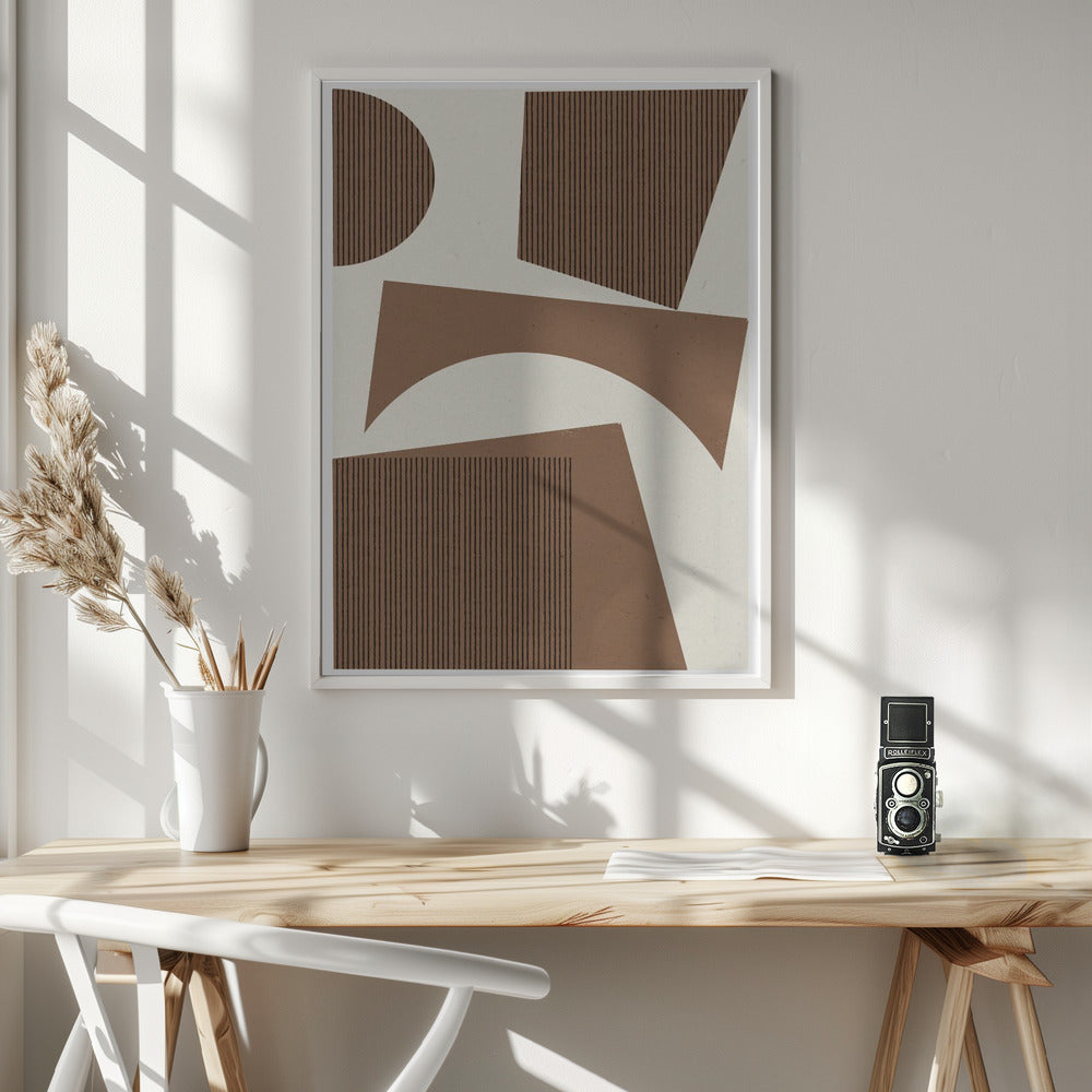 Modern Abstract Shape 02 - Poster / Art Print - interiör
