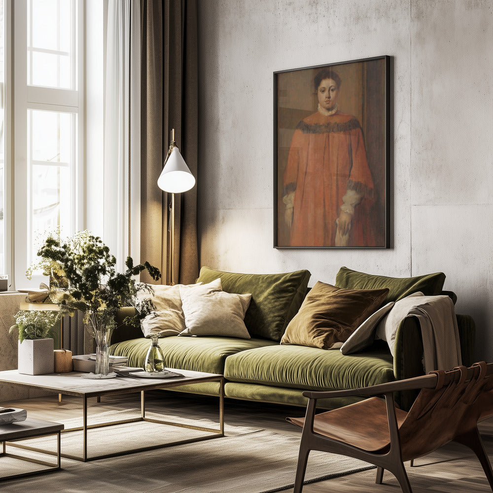 Girl In Red No.2 - Poster / Art Print - interiör