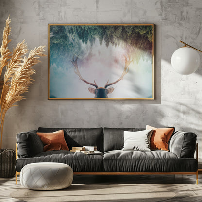 Antler - Poster / Art Print - interiör