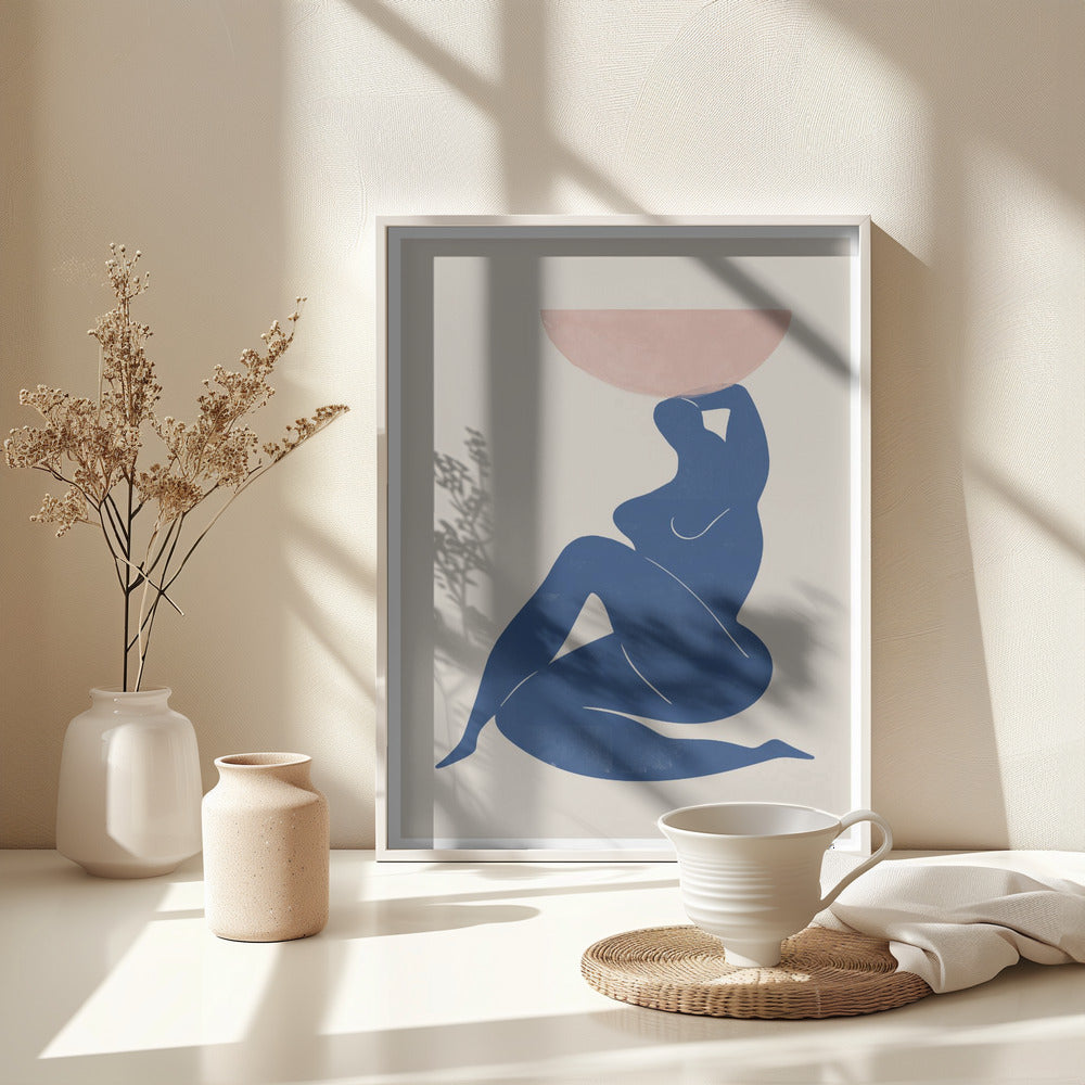 Vase and Woman - Poster / Art Print - interiör
