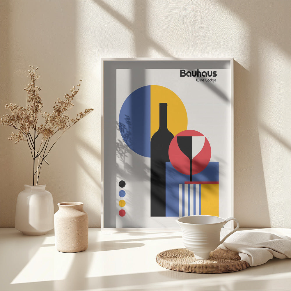 Bauhaus Wine Lodge - Poster / Art Print - interiör