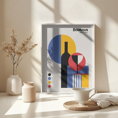 Bauhaus Wine Lodge - Poster / Art Print - interiör
