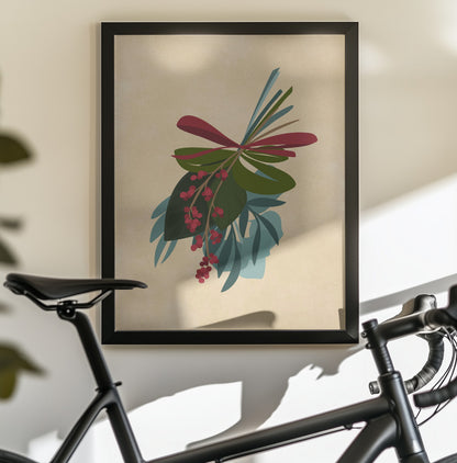 Thea holiday bouquet in sepia - Poster / Art Print - interiör