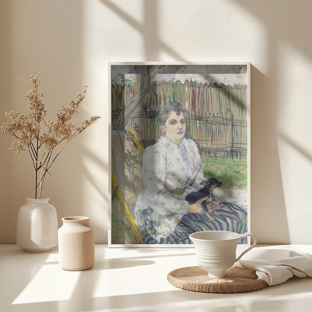 Lady With a Dog (1891) - Poster / Art Print - interiör