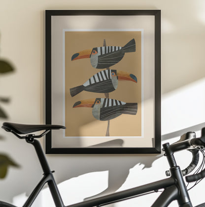 Tropic Trio - Poster / Art Print - interiör