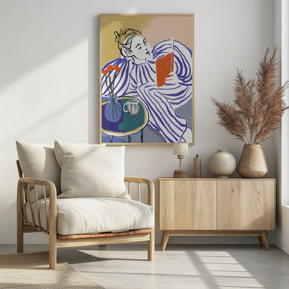Cozy Reading Corner - Poster / Art Print - interiör