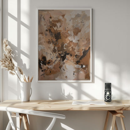 Abstract Mocha No 1 - Poster / Art Print - interiör