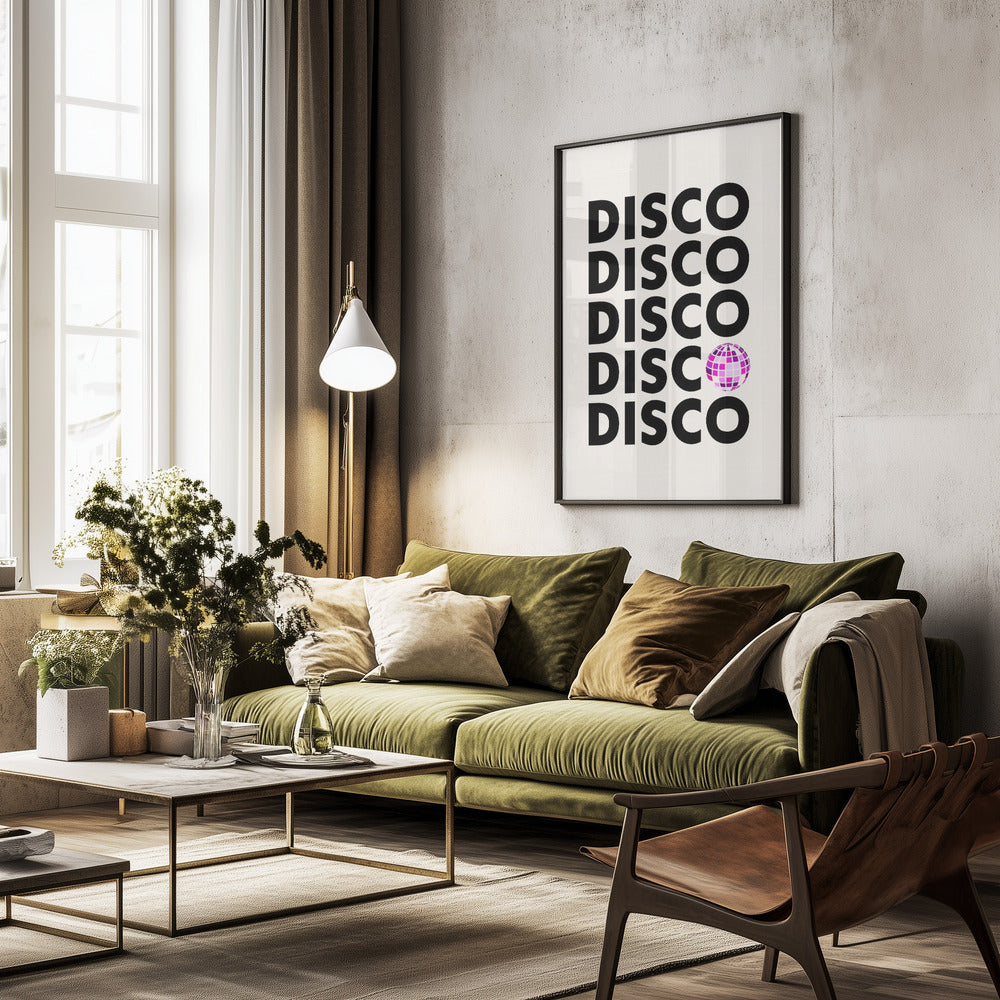 Disco - Poster / Art Print - interiör
