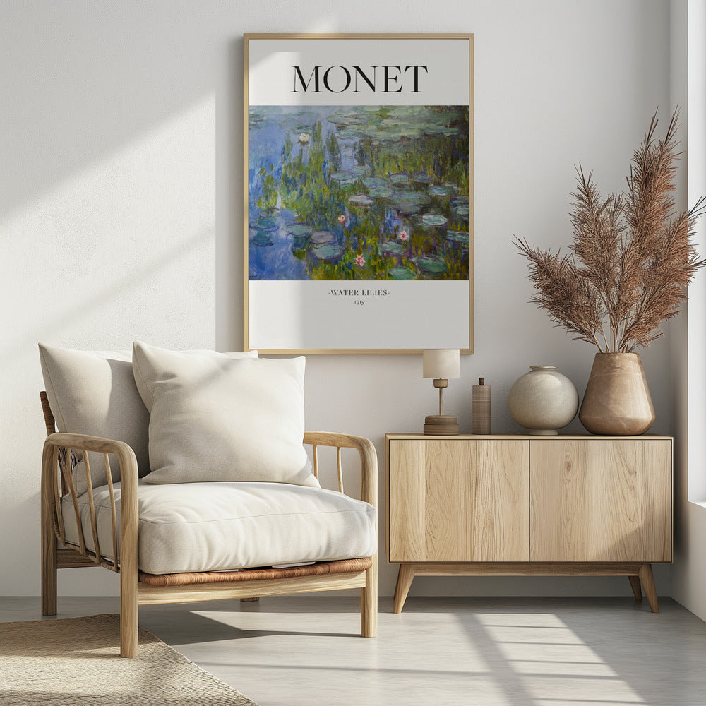 Water Lilies 1915 - Poster / Art Print - interiör