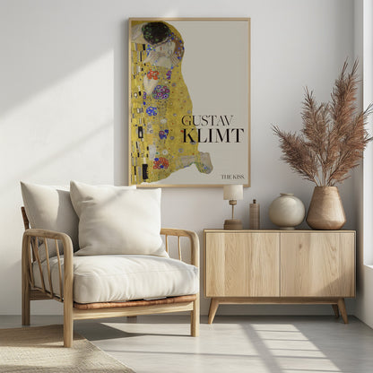 The Kiss (1907–1908) Special Poster - Poster / Art Print - interiör