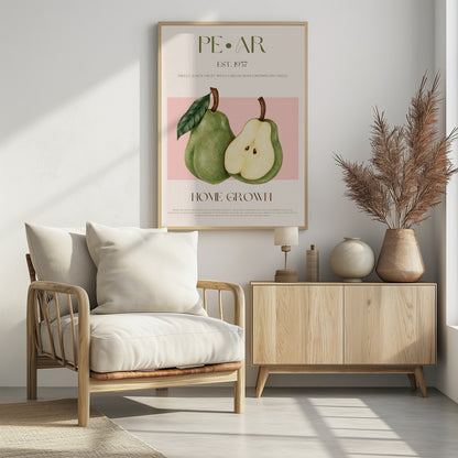 Pear print - Poster / Art Print - interiör