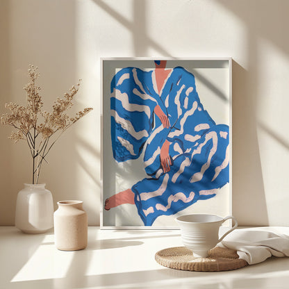 Portrait Indigoreverie - Poster / Art Print - interiör