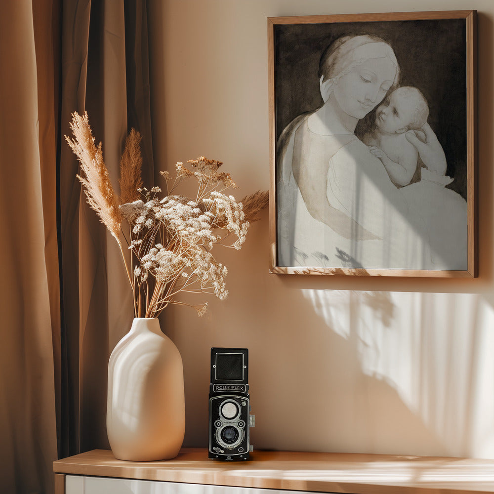 Madonna and Child - Poster / Art Print - interiör
