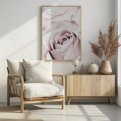 Pink Rose No 05 - Poster / Art Print - interiör