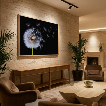 Dandelion Blowing - Poster / Art Print - interiör