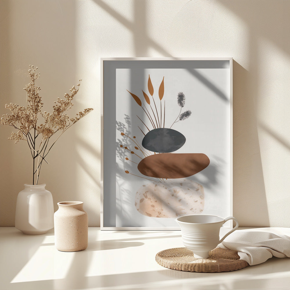 Abstract Minimalist Shapes No 4 - Poster / Art Print - interiör