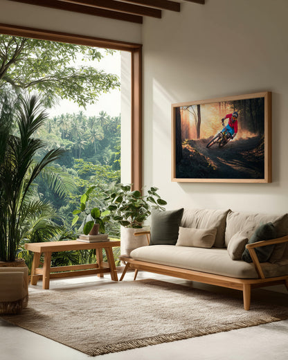 Golden Bermed Corner - Poster / Art Print - interiör