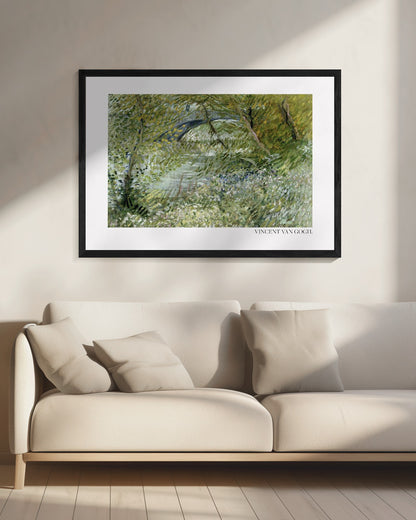 River Bank In Springtime (1887) Horisontal - Poster / Art Print - interiör