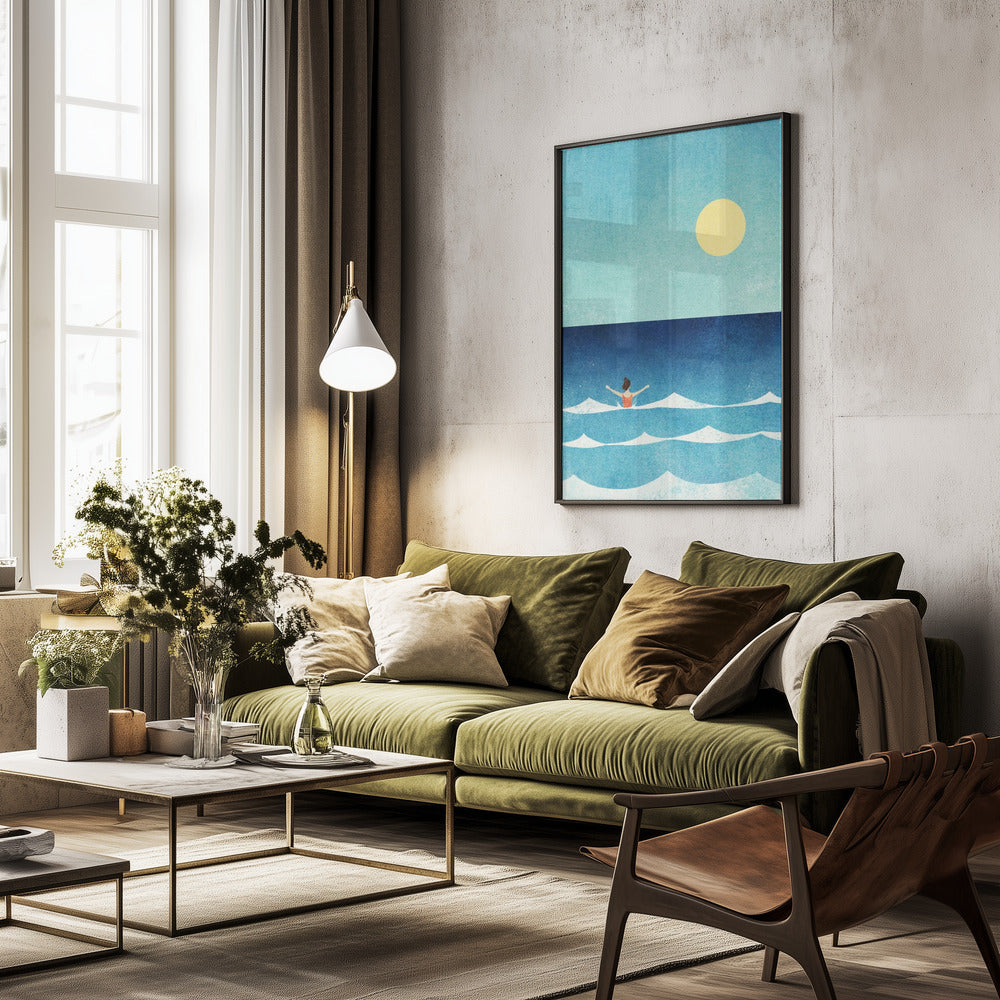 Sea Swim ii - Poster / Art Print - interiör