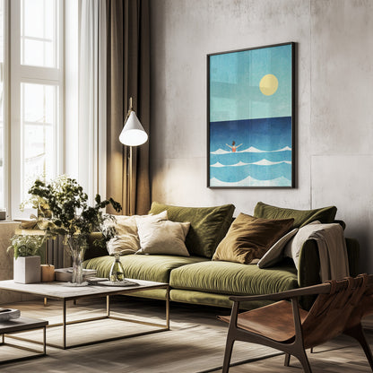 Sea Swim ii - Poster / Art Print - interiör