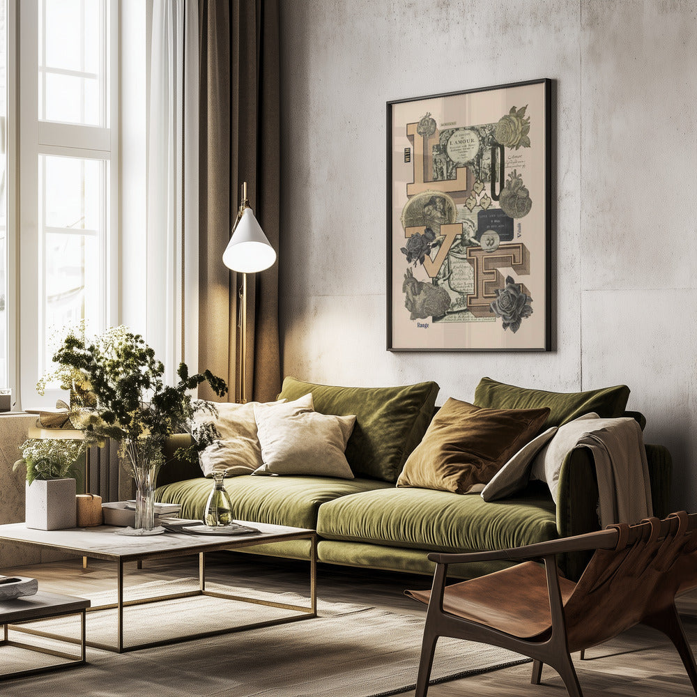 With Love - Poster / Art Print - interiör