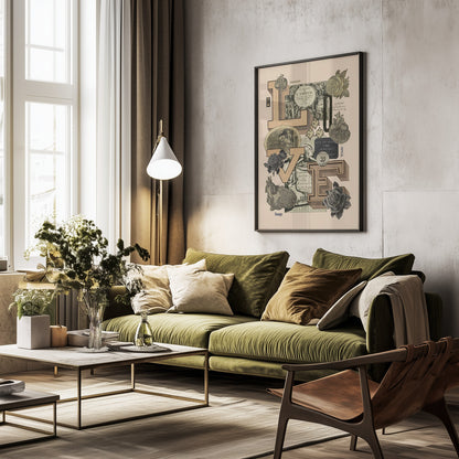 With Love - Poster / Art Print - interiör