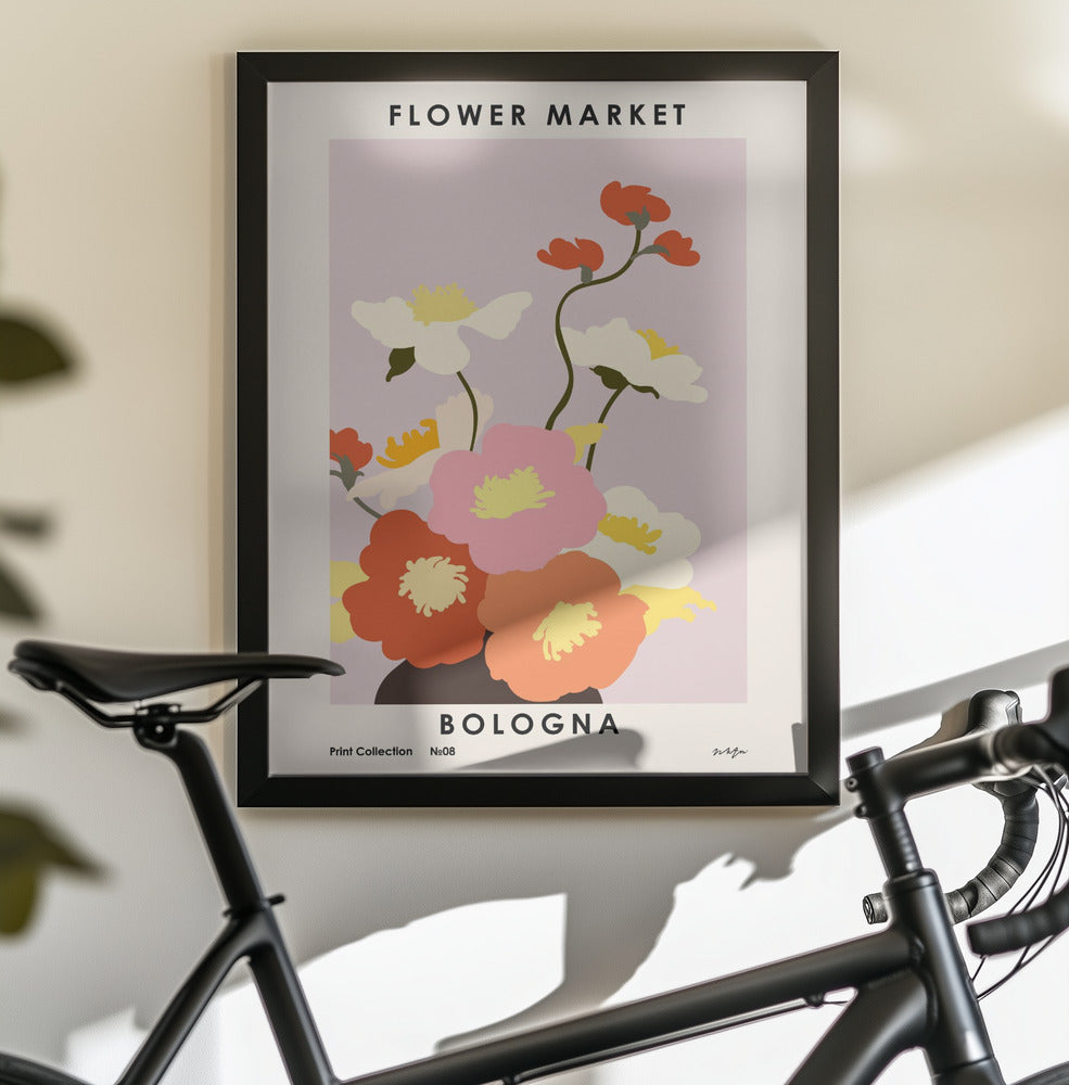 Flower Market. Bologna - Poster / Art Print - interiör