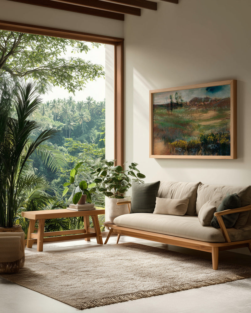 Landscape With Smokestacks - Poster / Art Print - interiör