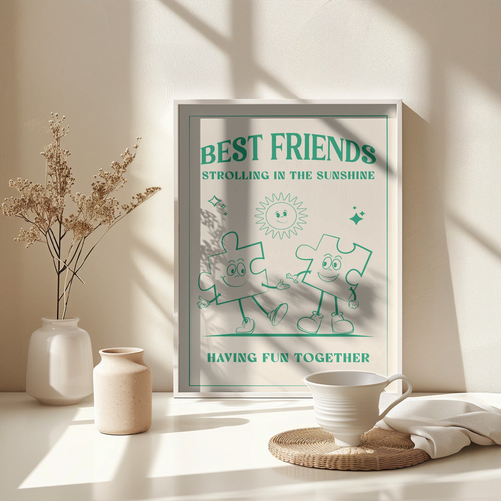Best Friends - Poster / Art Print - interiör