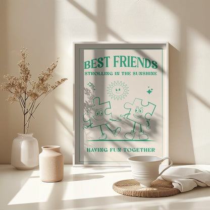 Best Friends - Poster / Art Print - interiör