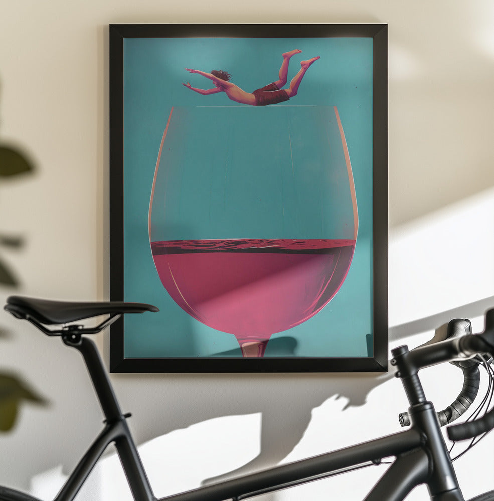 Wine Dive - Poster / Art Print - interiör