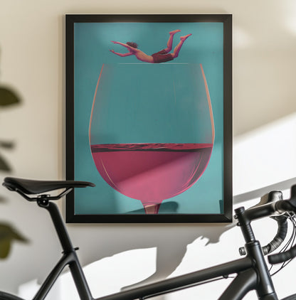 Wine Dive - Poster / Art Print - interiör