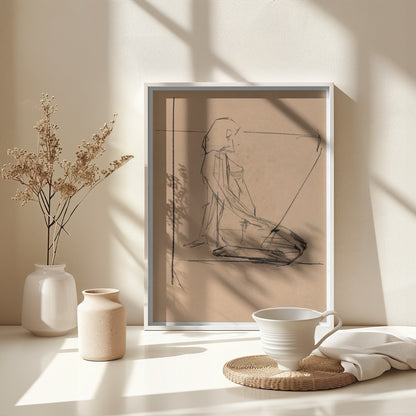 Étude Féminine No.5 - Poster / Art Print - interiör