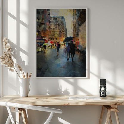 Hong Kong street scene - Poster / Art Print - interiör