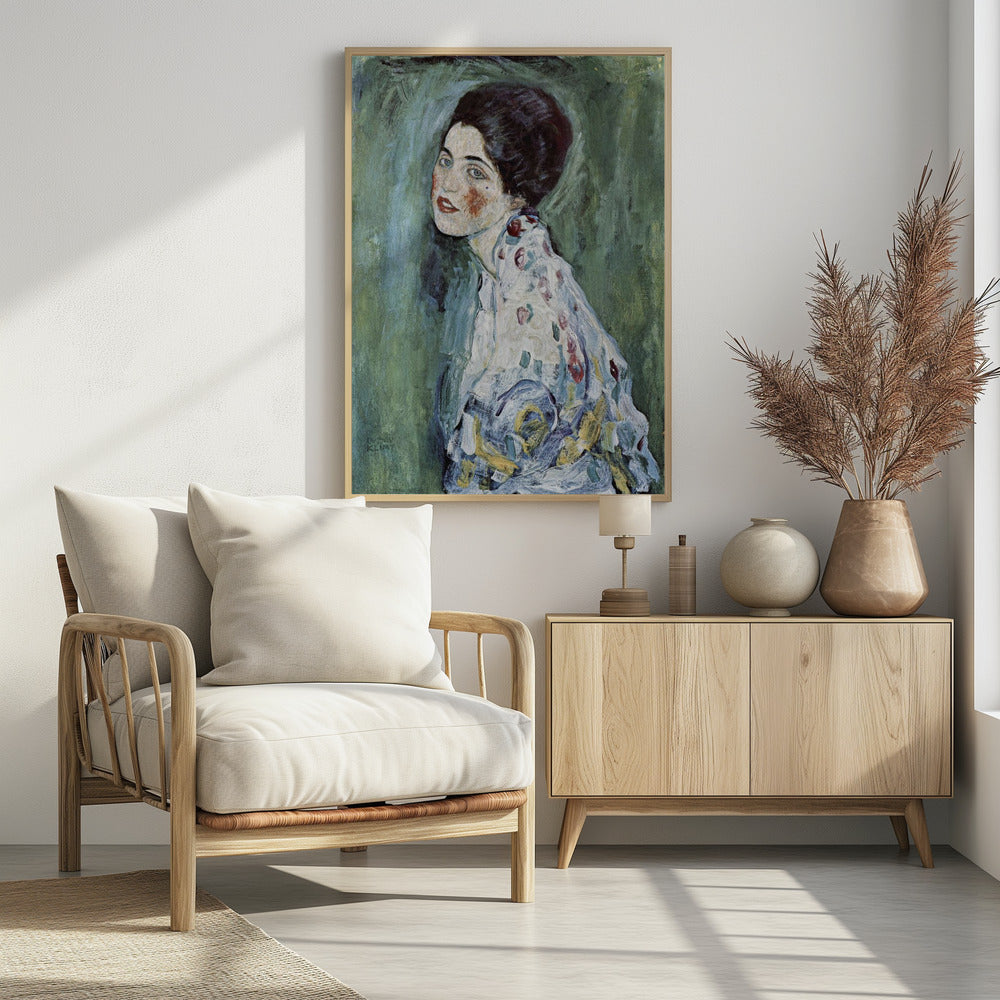 Porträt Einer Dame (1916–1917) - Poster / Art Print - interiör