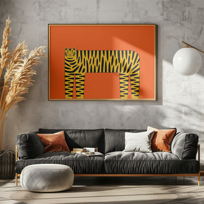The Abstract Tiger - Poster / Art Print - interiör