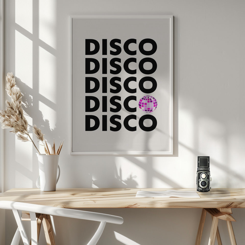 Disco - Poster / Art Print - interiör