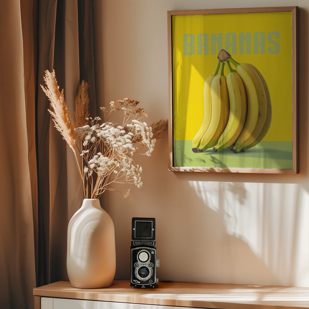 Bananas - Poster / Art Print - interiör