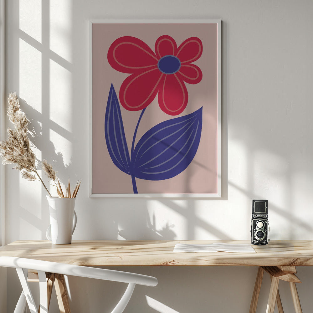 Big Flower - Poster / Art Print - interiör
