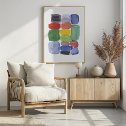 Color Blocks 2 - Poster / Art Print - interiör