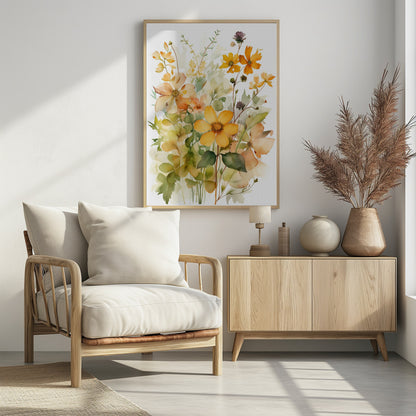 Summer Flowers No 4 - Poster / Art Print - interiör