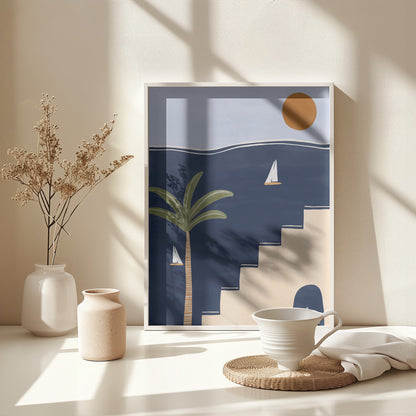 Sailboats - Poster / Art Print - interiör