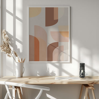 Retro Geometric - Poster / Art Print - interiör