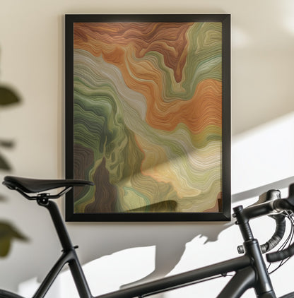 Harmonic Fabric No 1 - Poster / Art Print - interiör