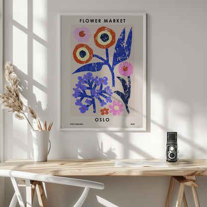 Flower Market. Oslo - Poster / Art Print - interiör