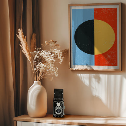 Minimal Abstract Shapes Series #1 - Poster / Art Print - interiör