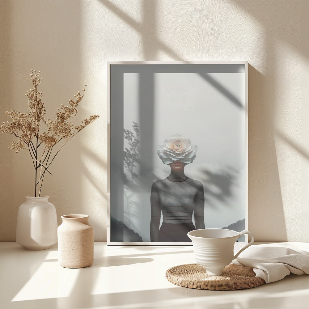 Flower Face - Poster / Art Print - interiör